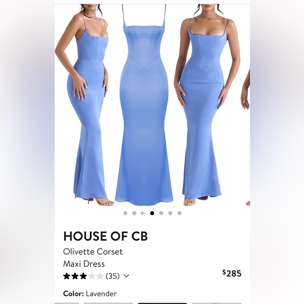 HOUSE OF CB Olivette Corset Maxi Dress